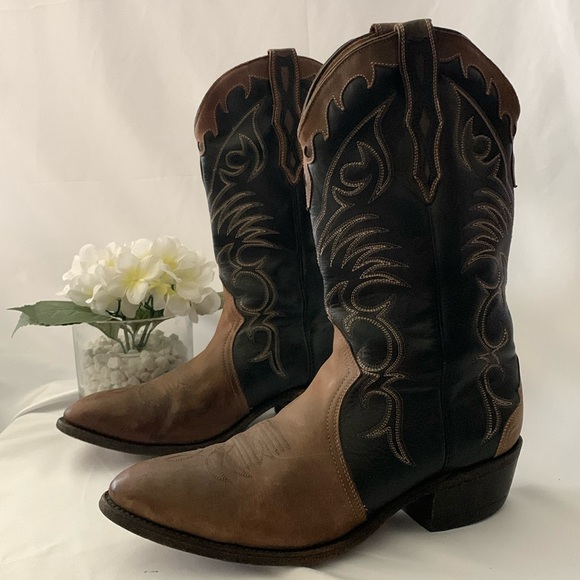 🔥BOULET MEN’S TWO-TONE WESTERN LEATHER BOOTS🔥 - Picture 15 of 15
